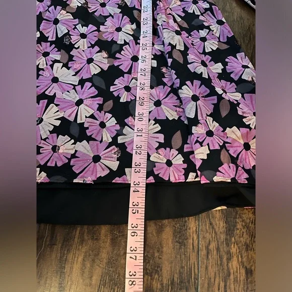 Kate Spade Sparkly Floral Dress Size 12 - Picture 10 of 11